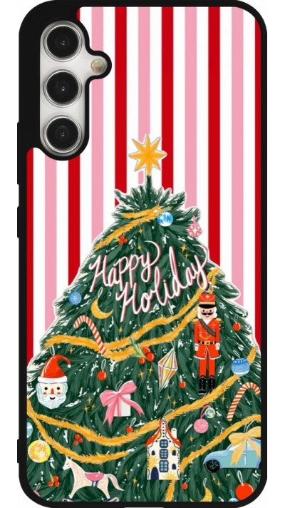 Samsung Galaxy A34 5G Case Hülle - Silikon schwarz Christmas 25 Happy Holiday