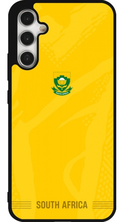 Coque Samsung Galaxy A34 5G - Silicone rigide noir Maillot de football Afrique du Sud 2026 personnalisable