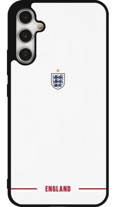 Coque Samsung Galaxy A34 5G - Silicone rigide noir Maillot de football Angleterre 2026 personnalisable