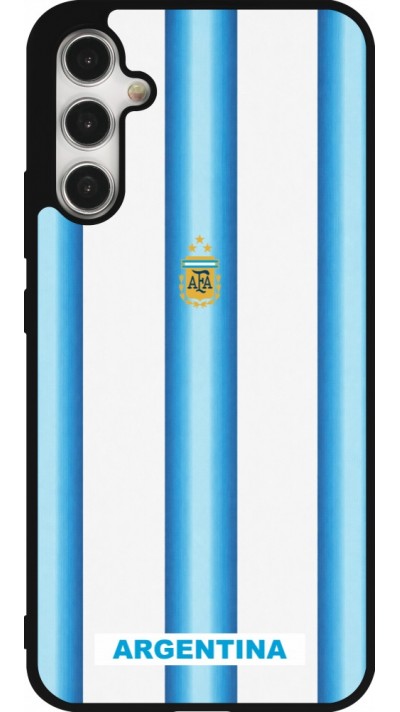 Coque Samsung Galaxy A34 5G - Silicone rigide noir Maillot de football Argentine 2026 personnalisable