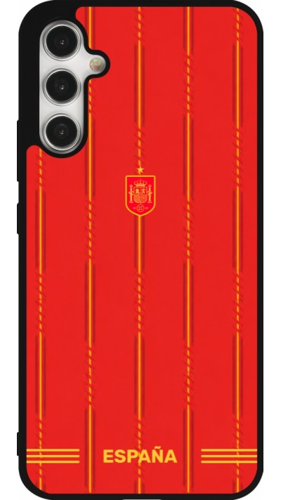 Coque Samsung Galaxy A34 5G - Silicone rigide noir Maillot de football Espagne 2026 personnalisable