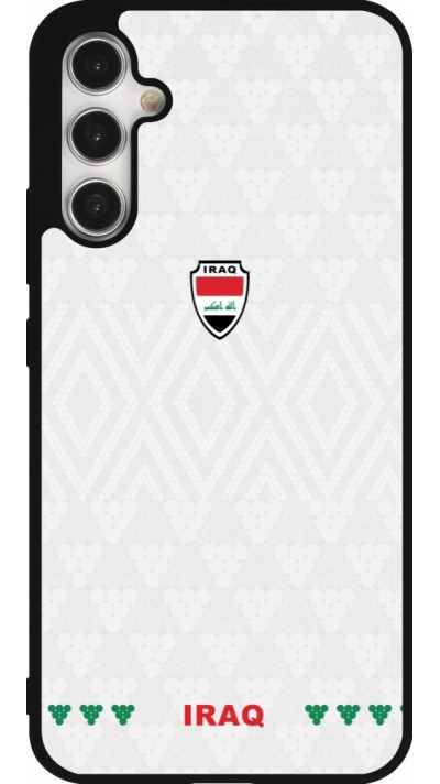 Coque Samsung Galaxy A34 5G - Silicone rigide noir Maillot de football Irak 2026 personnalisable