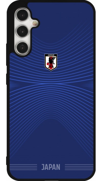 Coque Samsung Galaxy A34 5G - Silicone rigide noir Maillot de football Japon 2026 personnalisable