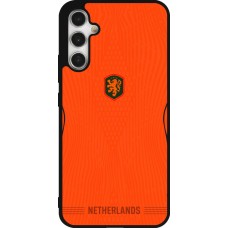 Coque Samsung Galaxy A34 5G - Silicone rigide noir Maillot de football Pays-Bas 2026 personnalisable
