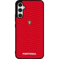 Coque Samsung Galaxy A34 5G - Silicone rigide noir Maillot de football Portugal 2026 personnalisable