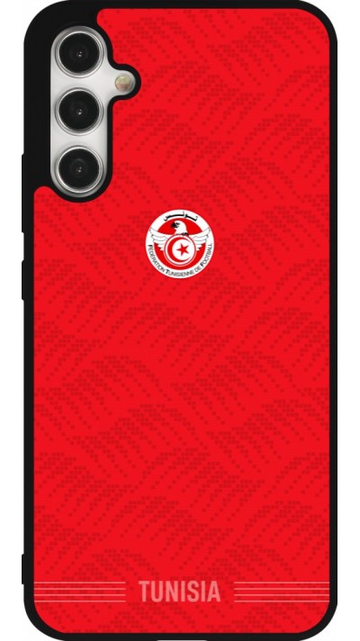 Coque Samsung Galaxy A34 5G - Silicone rigide noir Maillot de football Tunisie 2026 personnalisable