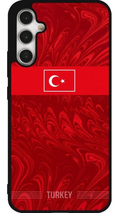 Coque Samsung Galaxy A34 5G - Silicone rigide noir Maillot de football Turquie 2026 personnalisable