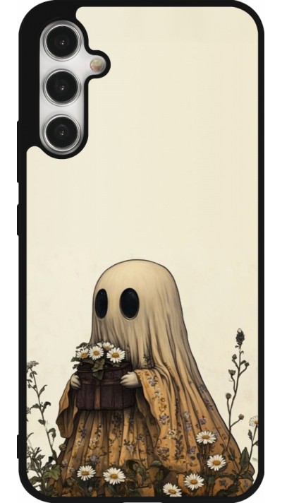 Coque Samsung Galaxy A34 5G - Silicone rigide noir Halloween 2025 Ghost gardener