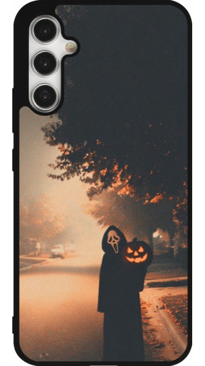 Coque Samsung Galaxy A34 5G - Silicone rigide noir Halloween 2025 Scream