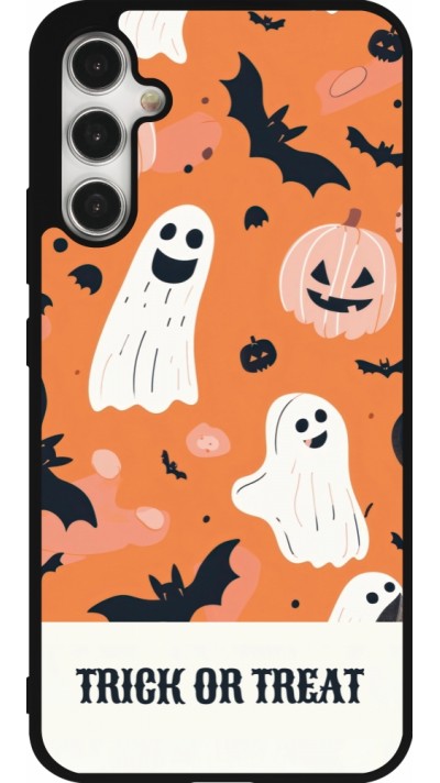 Coque Samsung Galaxy A34 5G - Silicone rigide noir Halloween 2025 Trick treat