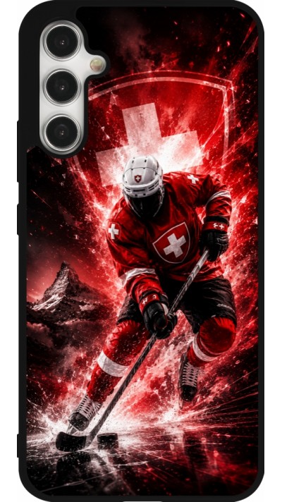 Coque Samsung Galaxy A34 5G - Silicone rigide noir Hockey World Championship Player