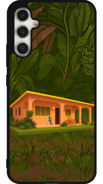 Samsung Galaxy A34 5G Case Hülle - Silikon schwarz Benitos house DTMF