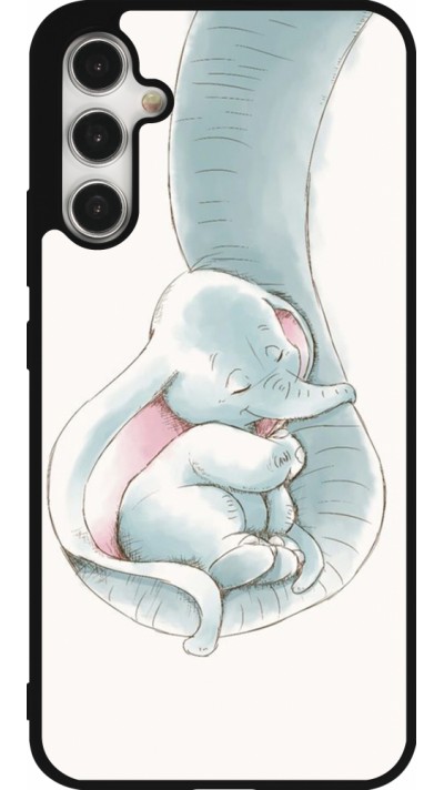 Coque Samsung Galaxy A34 5G - Silicone rigide noir Mom 1903