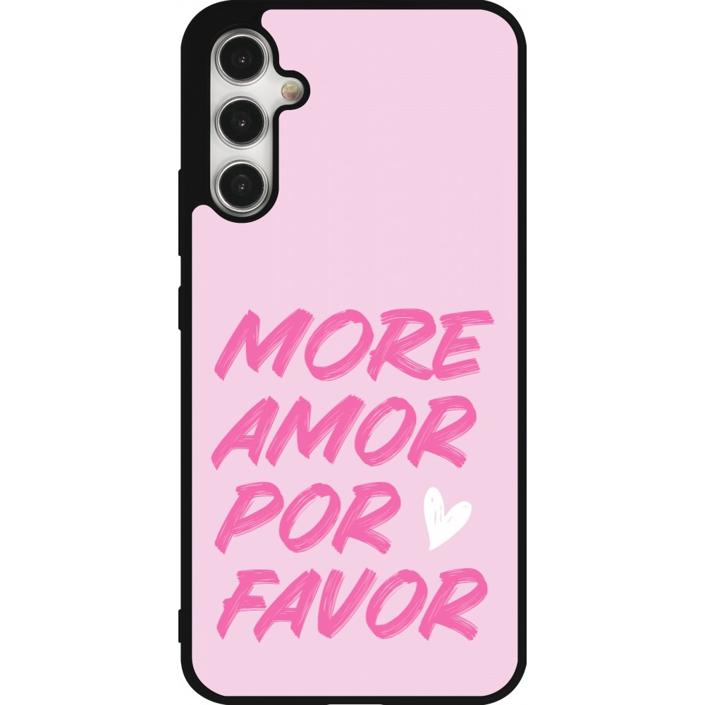 Coque Samsung Galaxy A34 5G - Silicone rigide noir More amor porfavor