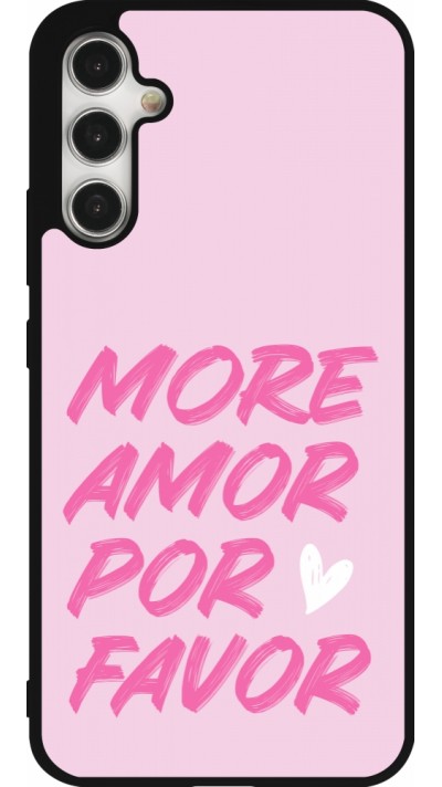 Coque Samsung Galaxy A34 5G - Silicone rigide noir More amor porfavor