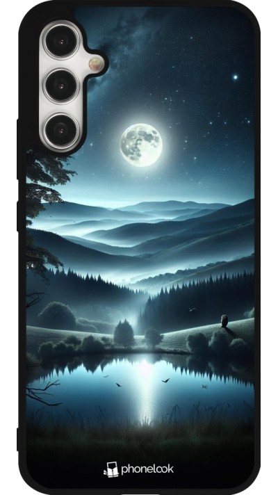 Coque Samsung Galaxy A34 5G - Silicone rigide noir Night Sky View