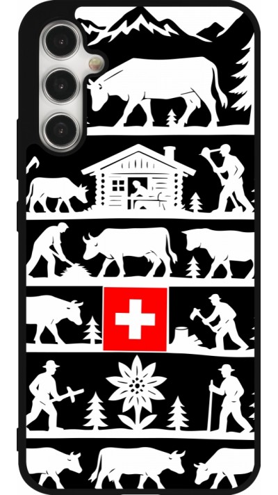 Samsung Galaxy A34 5G Case Hülle - Silikon schwarz Poya Schweiz 1 schwarz