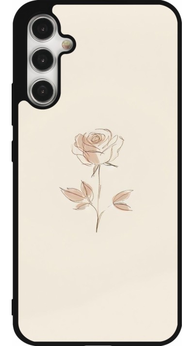 Samsung Galaxy A34 5G Case Hülle - Silikon schwarz Rosa Sand Minimalistisch