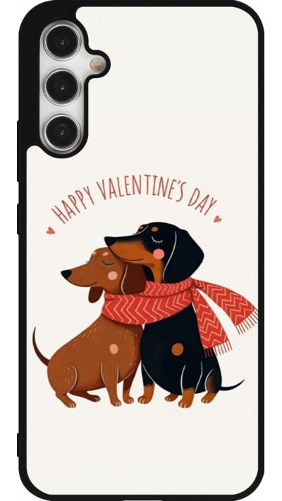 Samsung Galaxy A34 5G Case Hülle - Silikon schwarz Saint Valentines Day 26 Happy Valentine