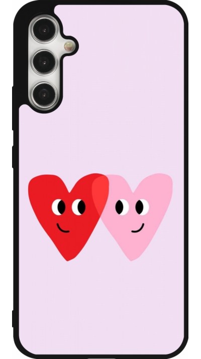 Samsung Galaxy A34 5G Case Hülle - Silikon schwarz Saint Valentines Day 26 Heart