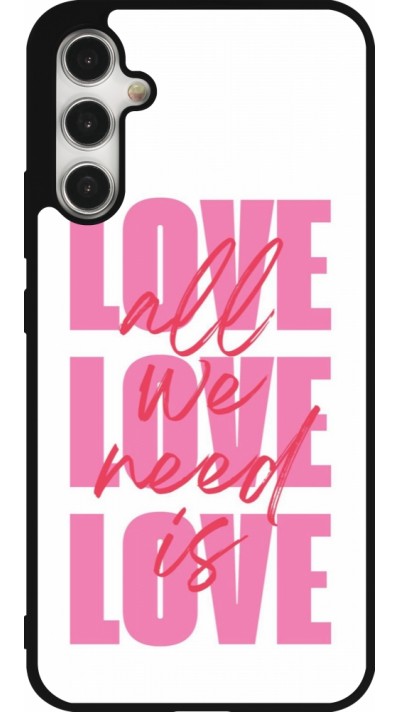 Samsung Galaxy A34 5G Case Hülle - Silikon schwarz Saint Valentines Day 26 Love all we need is