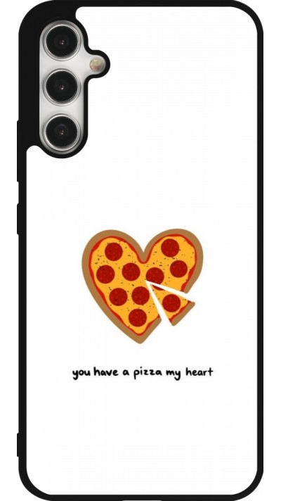 Samsung Galaxy A34 5G Case Hülle - Silikon schwarz Saint Valentines Day 26 You have my pizza heart