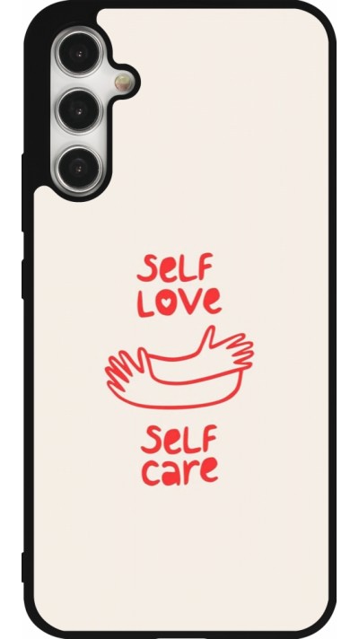 Samsung Galaxy A34 5G Case Hülle - Silikon schwarz Saint Valentines Day 26 Self love self care
