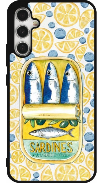 Coque Samsung Galaxy A34 5G - Silicone rigide noir Sardines in oil 2026