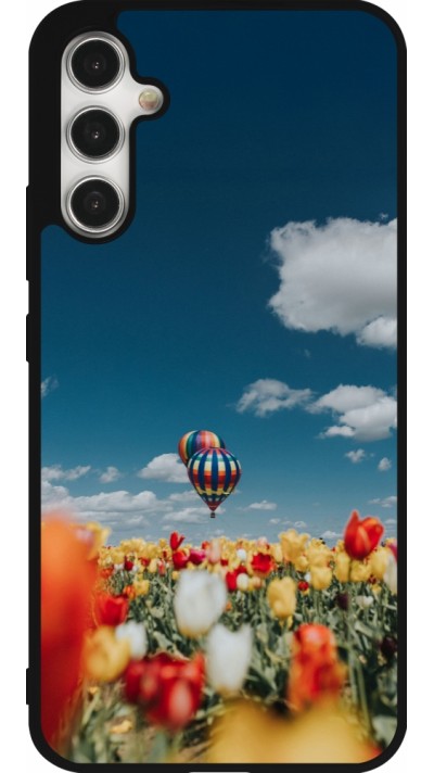 Samsung Galaxy A34 5G Case Hülle - Silikon schwarz Hot air balloon Spring 2026