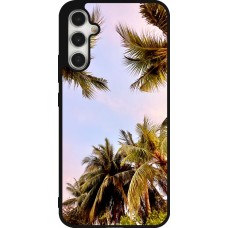 Coque Samsung Galaxy A34 5G - Silicone rigide noir Summer 2023 palm tree vibe
