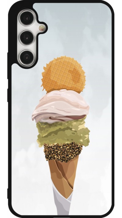 Coque Samsung Galaxy A34 5G - Silicone rigide noir Summer 2025 Cornet