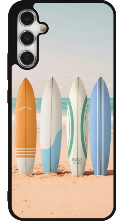 Coque Samsung Galaxy A34 5G - Silicone rigide noir Summer surfboard 2025