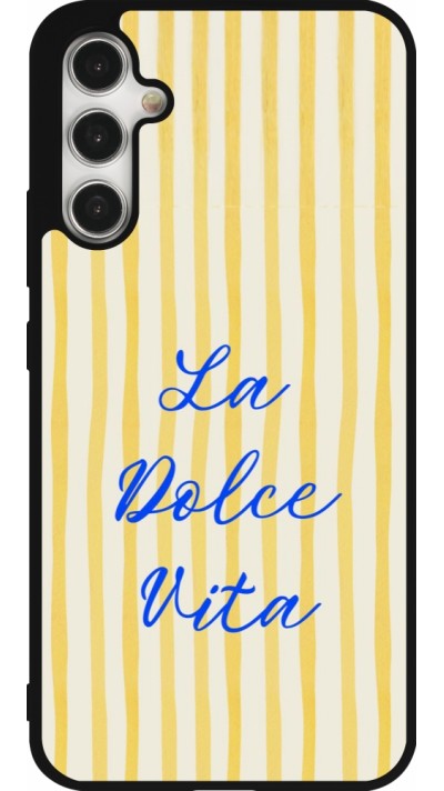 Coque Samsung Galaxy A34 5G - Silicone rigide noir The good life 2026