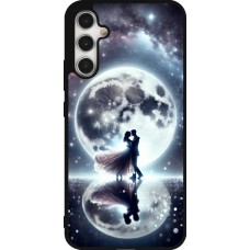 Coque Samsung Galaxy A34 5G - Silicone rigide noir Valentine 2024 Love under the moon