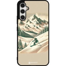 Samsung Galaxy A34 5G Case Hülle - Silikon schwarz Vintage Skiberg