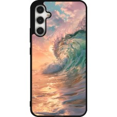 Samsung Galaxy A34 5G Case Hülle - Silikon schwarz Wave Sunset