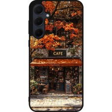 Coque Samsung Galaxy A35 5G - Silicone rigide noir Autumn 25 Coffee shop