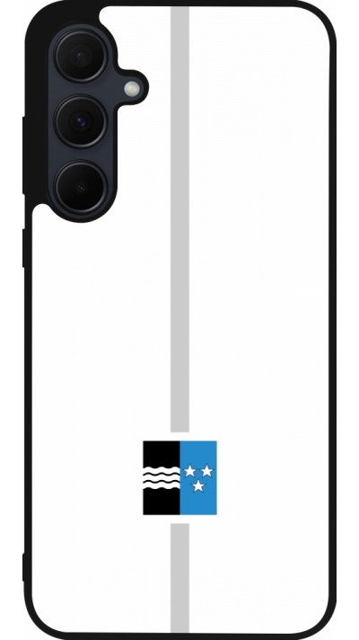 Samsung Galaxy A35 5G Case Hülle - Silikon schwarz Kanton AG weiss