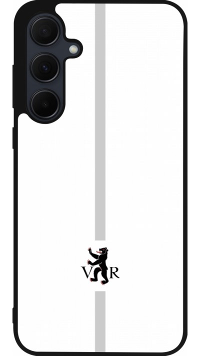Samsung Galaxy A35 5G Case Hülle - Silikon schwarz Kanton AR weiss