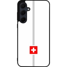 Samsung Galaxy A35 5G Case Hülle - Silikon schwarz Kanton CH weiss
