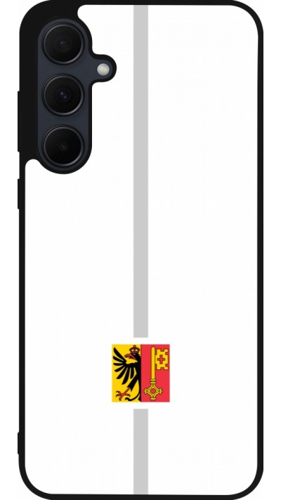 Samsung Galaxy A35 5G Case Hülle - Silikon schwarz Kanton GE weiss