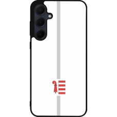 Samsung Galaxy A35 5G Case Hülle - Silikon schwarz Kanton JU weiss