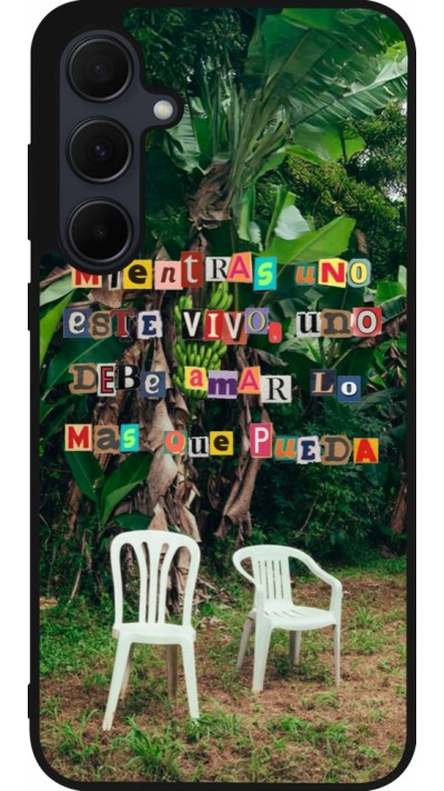 Coque Samsung Galaxy A35 5G - Silicone rigide noir Chairs DTMF