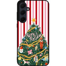 Samsung Galaxy A35 5G Case Hülle - Silikon schwarz Christmas 25 Happy Holiday