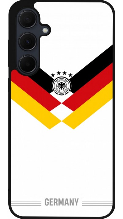 Coque Samsung Galaxy A35 5G - Silicone rigide noir Maillot de football Allemagne 2026 personnalisable