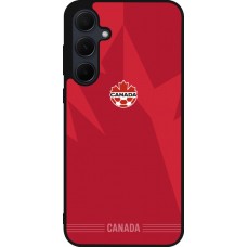 Coque Samsung Galaxy A35 5G - Silicone rigide noir Maillot de football Canada 2026 personnalisable