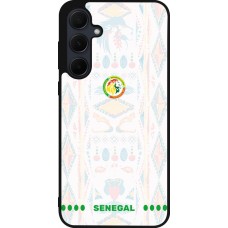 Coque Samsung Galaxy A35 5G - Silicone rigide noir Maillot de football Sénégal 2026 personnalisable