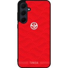 Coque Samsung Galaxy A35 5G - Silicone rigide noir Maillot de football Tunisie 2026 personnalisable