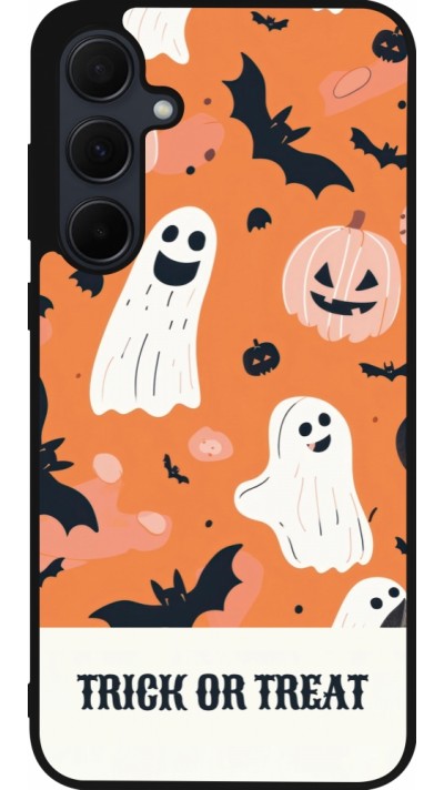 Coque Samsung Galaxy A35 5G - Silicone rigide noir Halloween 2025 Trick treat