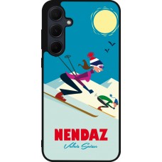 Coque Samsung Galaxy A35 5G - Silicone rigide noir Nendaz Ski Downhill